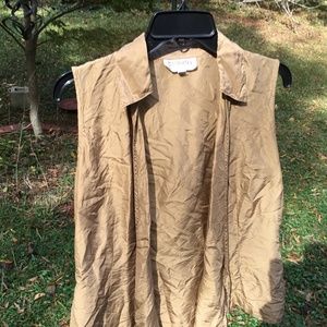 100% Golden Silk Top Size 8